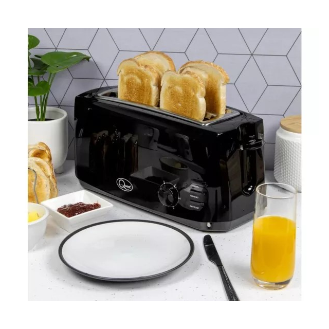 Quest 35069 4 Slice Toaster 1400W Black
