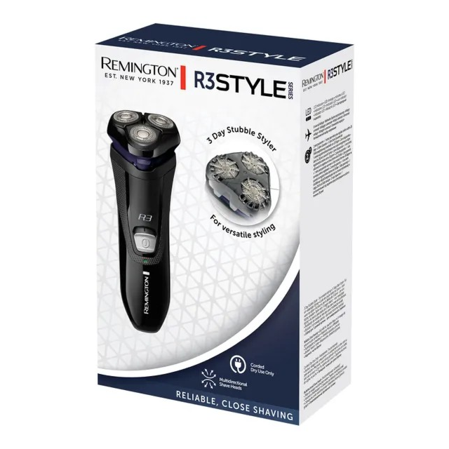 Remington R3002 R3 Style Series Rotary Shaver Black