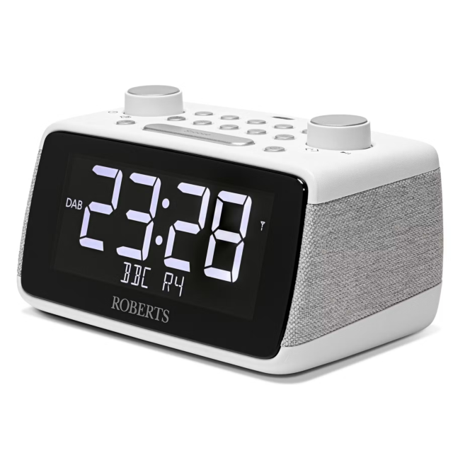 Roberts Radio ORTUS4W Dab+ / FM RDS / Bluetooth Alarm Clock Radio White
