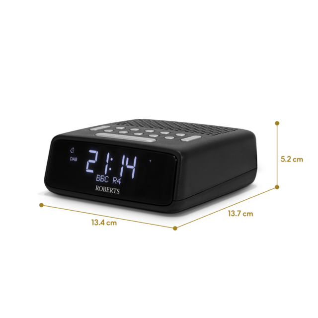 Roberts Radio ORTUSDABBK Ortus DAB Clock Radio Black