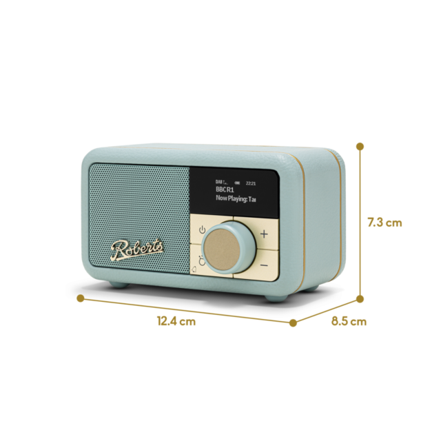 Roberts Radio REV-PETITE2DE Revival Petite 2 Dab/Dab+/Fm Radio Duck Egg