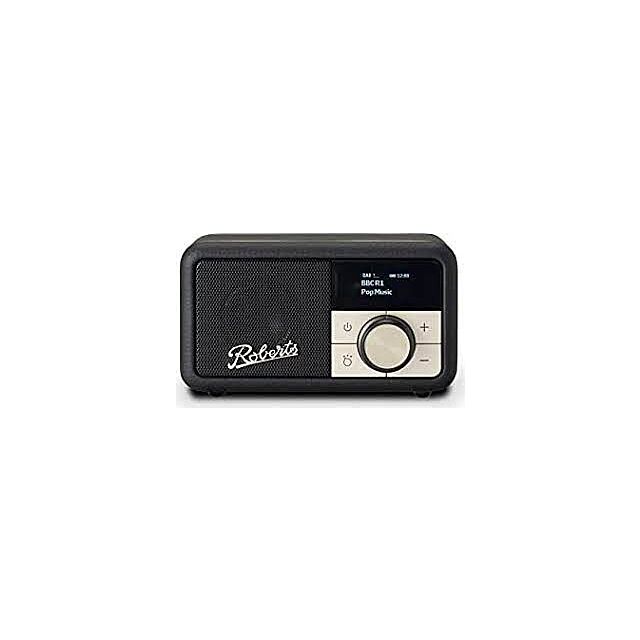 Roberts Radio REV-PETITEBK DAB / Dab+ / FM Portable Radio With Bluetooth, Rechargeable Black