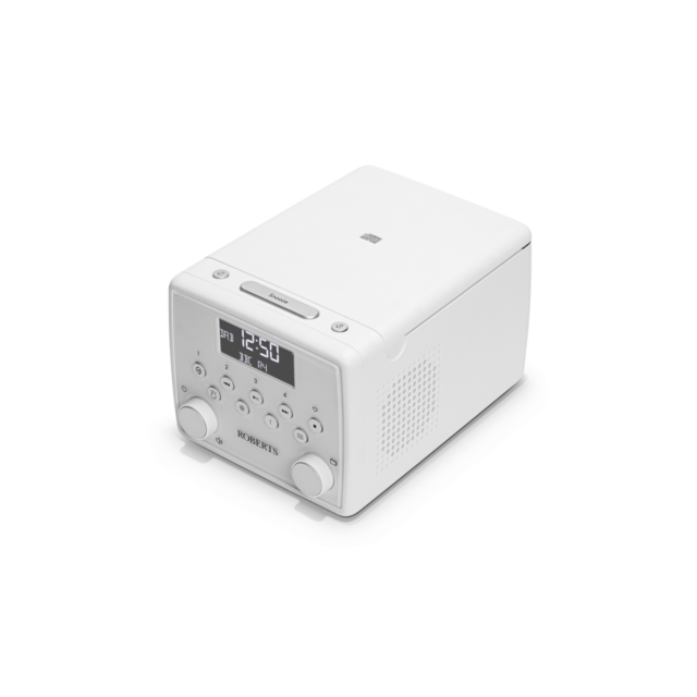 Roberts Radio SOUND49W Dab+ / FM RDS / Bluetooth / USB / CD Stereo Clock Radio White