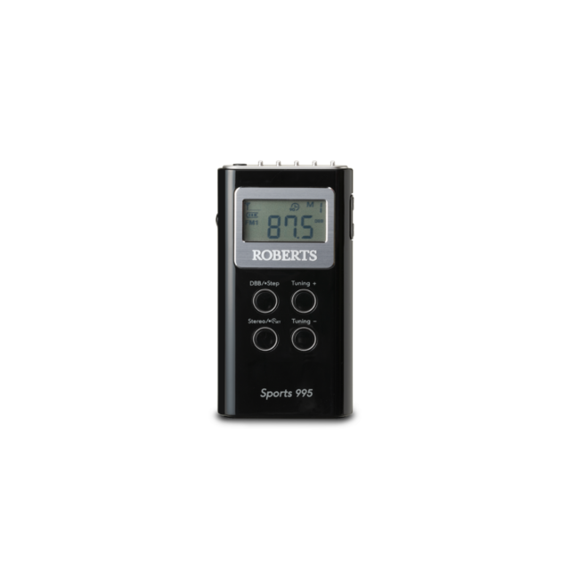 Roberts Radio SPORTS995BK Personal Stereo Radio Analogue, FM / Mw Black