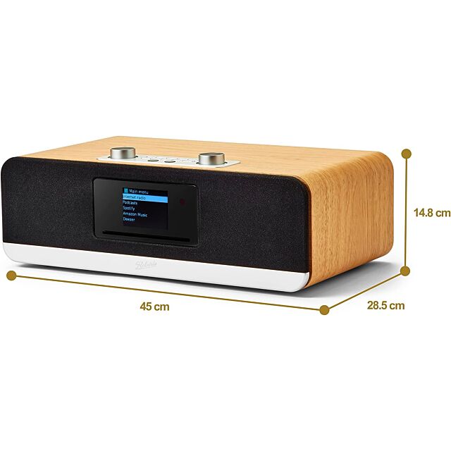 Roberts Radio STREAM67L Cd/Internet/Dab&Fm Sound System Cherry