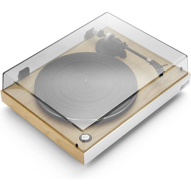 Roberts Radio STYLUSLUXE Direct Drive Turntable With Preamp Wood