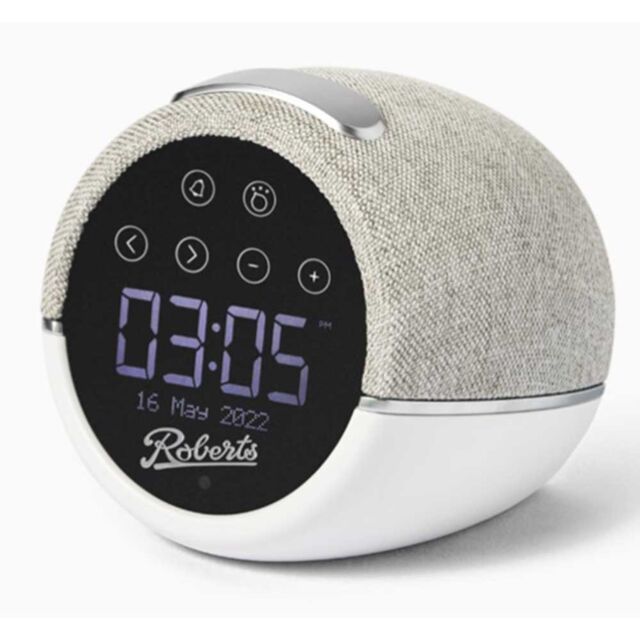 Roberts Radio ZENPLUSW Dab+ / Sleep Sounds / Bluetooth Clock Radio White