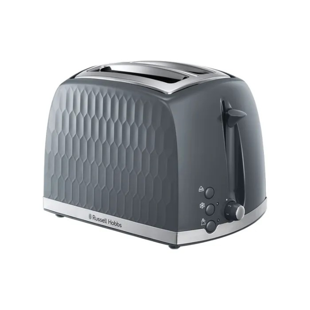 Russell Hobbs 26063 Honeycomb 2 Slice Toaster Grey