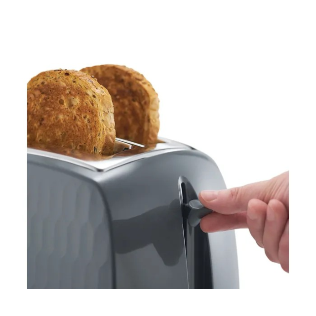 Russell Hobbs 26063 Honeycomb 2 Slice Toaster Grey