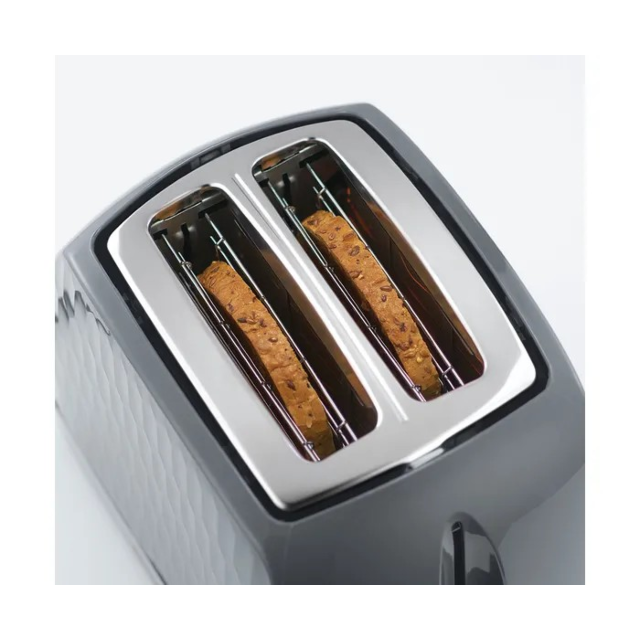 Russell Hobbs 26063 Honeycomb 2 Slice Toaster Grey