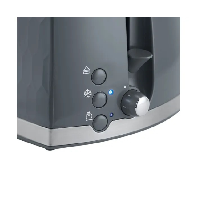 Russell Hobbs 26063 Honeycomb 2 Slice Toaster Grey