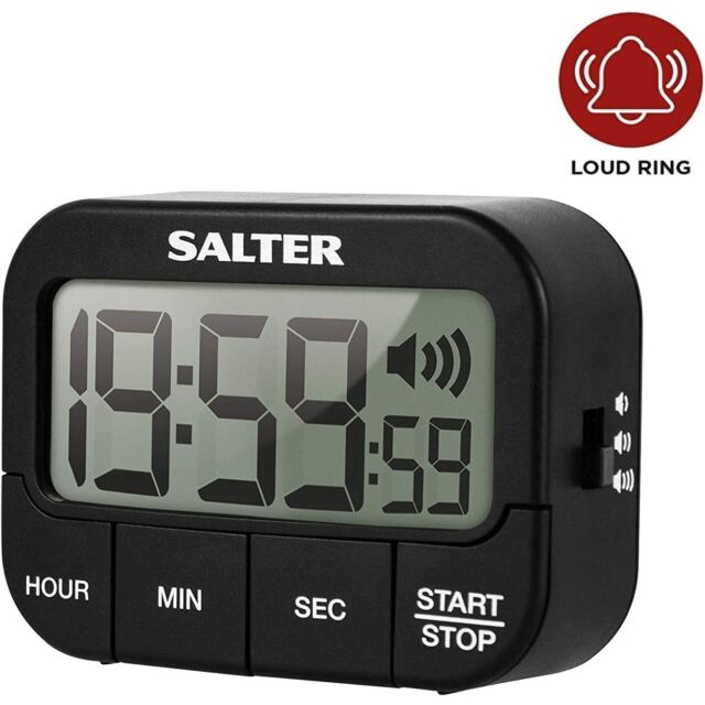 Salter 0355 Loud Beeper Electronic Timer Black