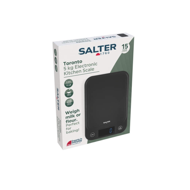 Salter 1067 TBFEU12 5 Kg Electrronic Kitchen Scale Black