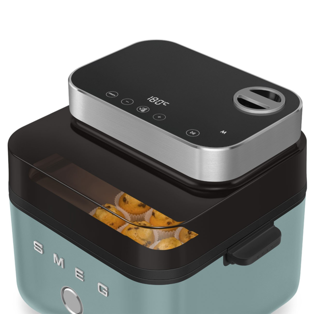 Smeg AFC01EGMUK Dual Flavour Airfryer 7L Matte Emerald Green