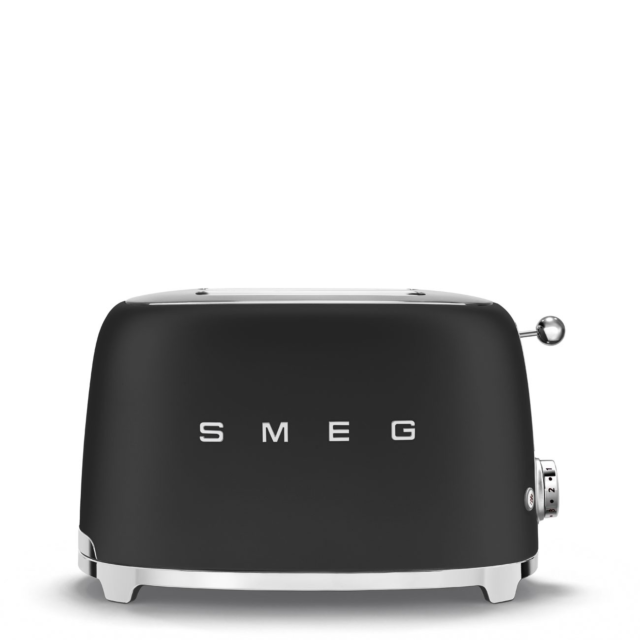 Smeg TSF01BLMUK 50S Style Two Slice Toaster Matte Black