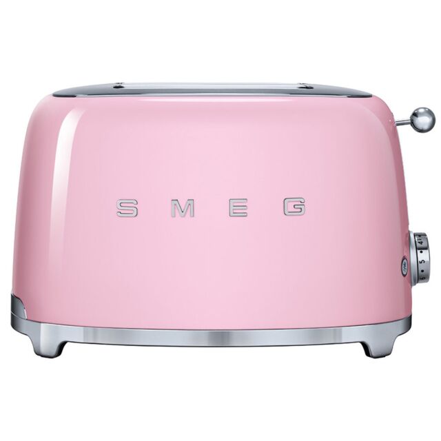 Smeg TSF01PKUK Toaster, Pink