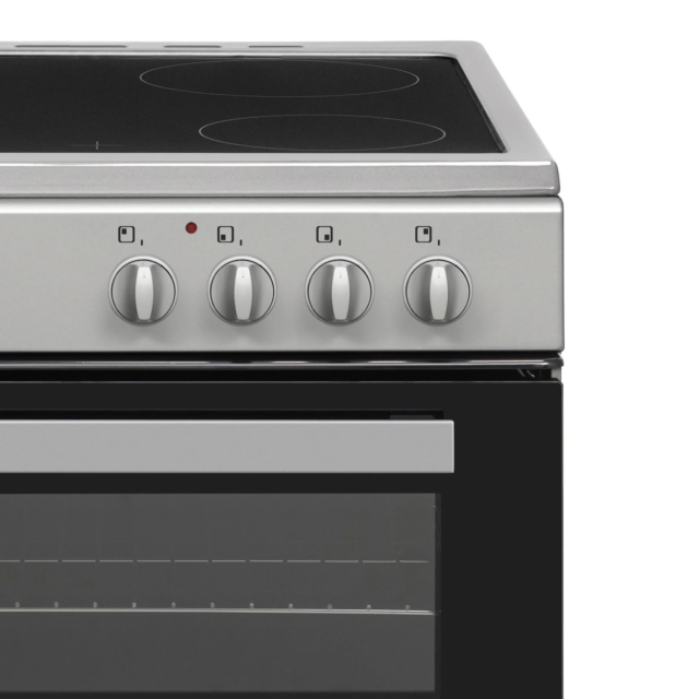 Statesman EDC60S2 60cm Double Oven Electric Ceramic Cooker - Silver