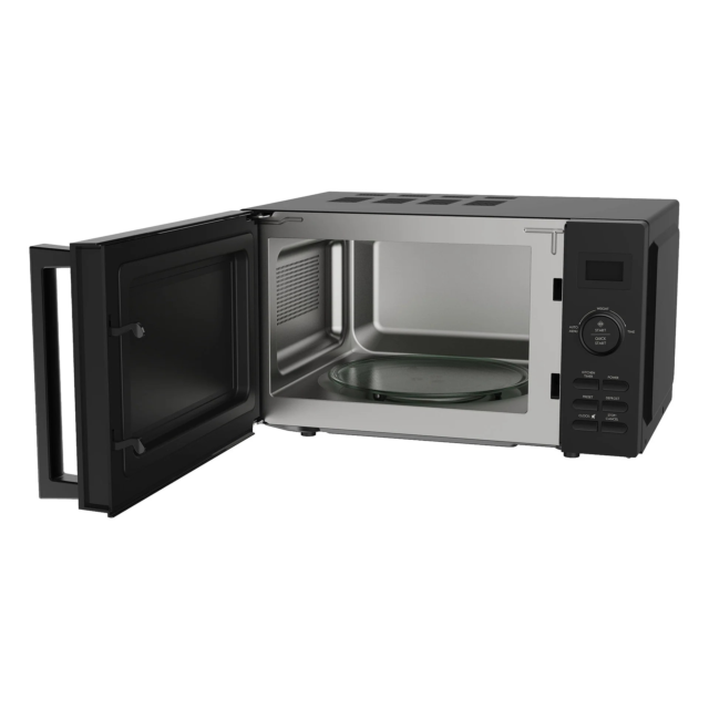 Statesman SKMS0820DSB Solo Microwave With Stainless Steel Interior Black