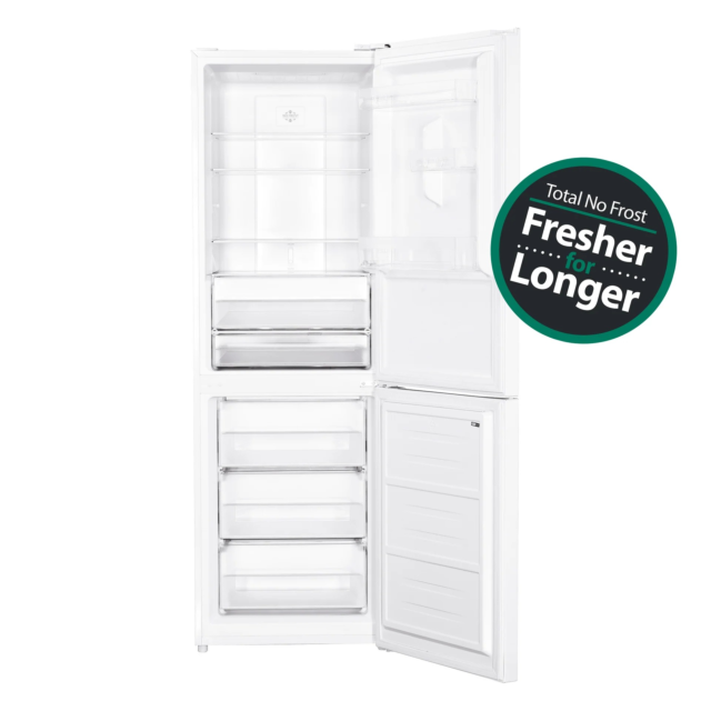 Statesman TNF1860WE Freestanding 60/40 Fridge Freezer, Total No Frost, 296 Litre White