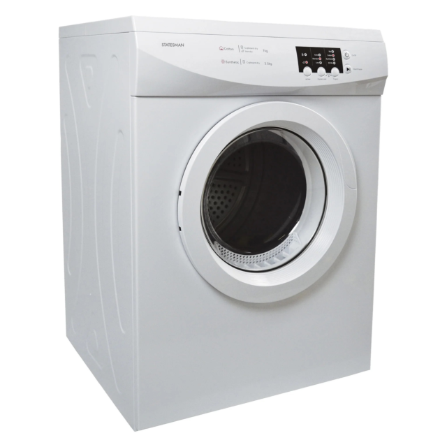 Statesman TVM07W 7Kg Vented Tumble Dryer White