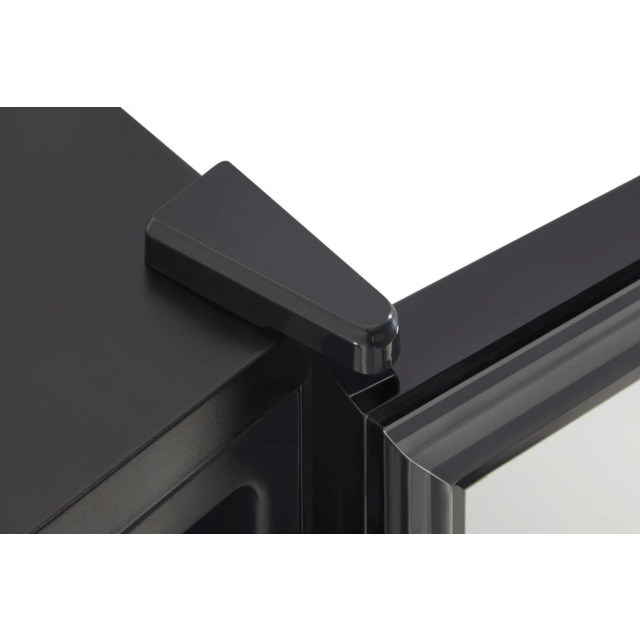 Swan SR12030BN 80L Glass Fronted Under Counter Fridge Black
