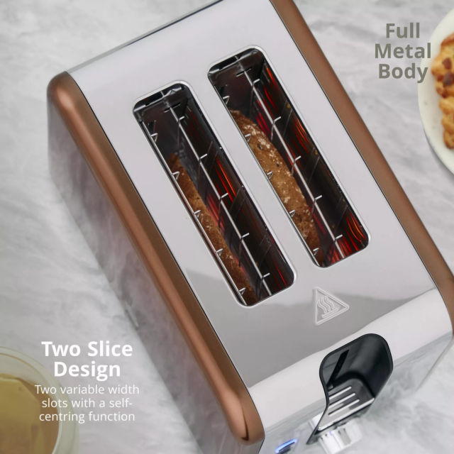 Swan ST19031COP Solace 2 Slice Toaster Copper