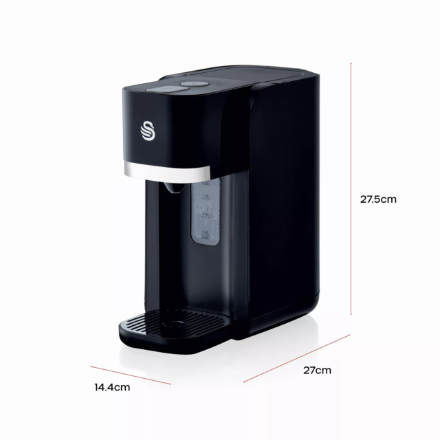 Swan SWD1004 1.5L Instant Hot Water Dispenser Black
