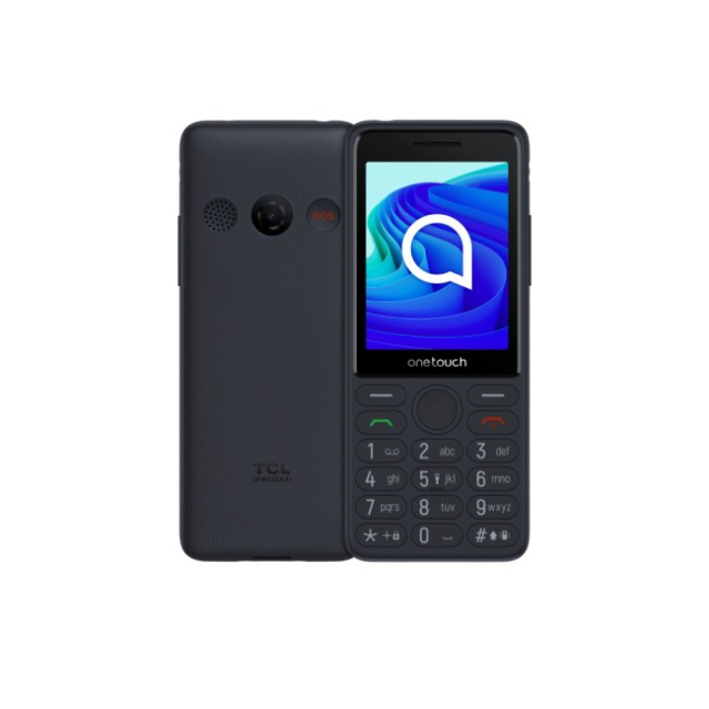 TCL T312D 2.8inch 128Mb 4G Unlocked + Sim Free Feature Phone With Charging Dock Dark Night Grey