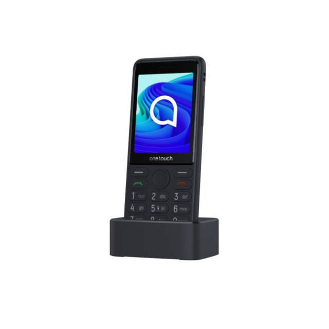TCL T312D 2.8inch 128Mb 4G Unlocked + Sim Free Feature Phone With Charging Dock Dark Night Grey