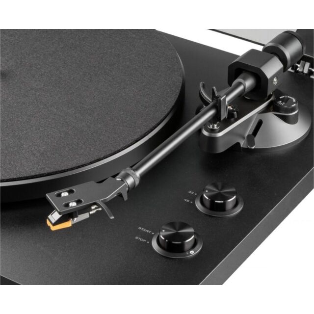 Teac TN-280BT-BK 2-Speed Analog Turntable With Phono Eq And Bluetooth - Black Black