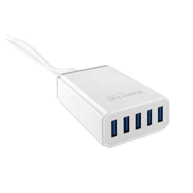 Techlink 527020 5 Port USB Charging Hub White