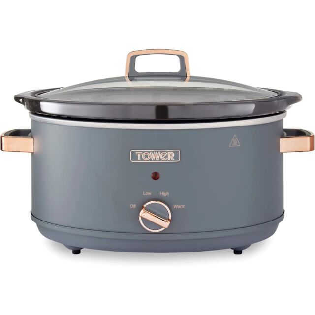 Tower T16043GRY 6.5 Litre Slow Cooker Grey