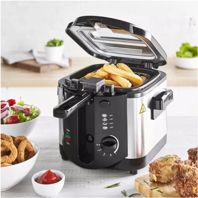 Tower T17001 1500W 2 Litre Deep Fat Fryer Black 