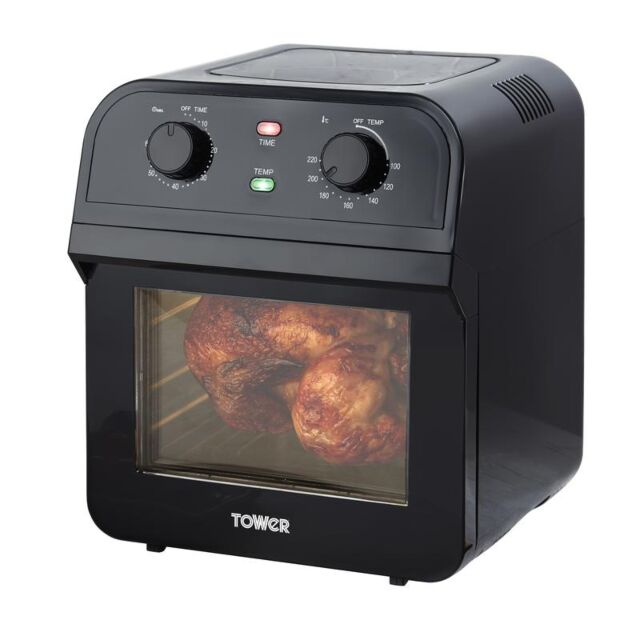 Tower T17065 Vortx 12 Litre Air Fryer Oven Black
