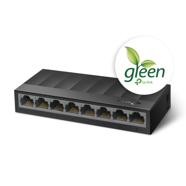 Tp-Link LS1008G 8 Port Gigabit Desktop Switch Black