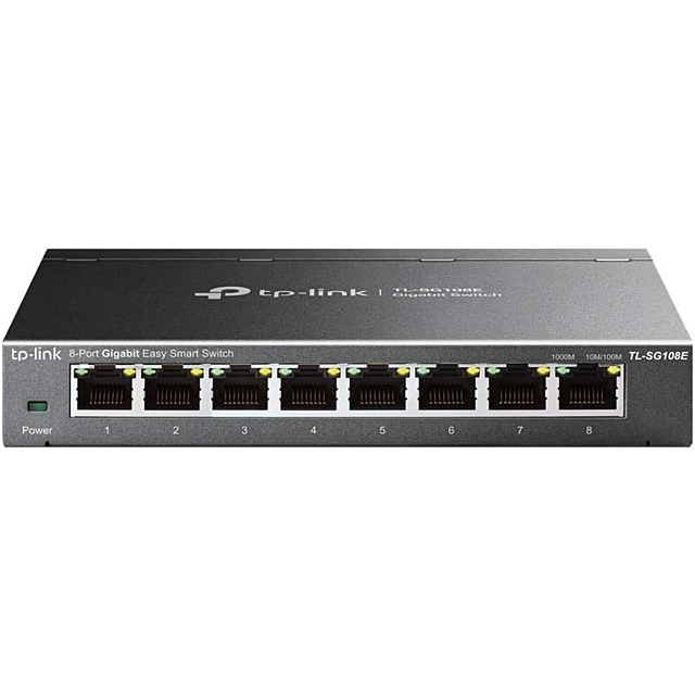 Tp-Link TL-SG108E 8-Port Gigabit Easy Smart Switch Black