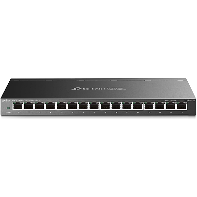 Tp-Link TL-SG116E 16-Port Gigabit Easy Smart Switch Black