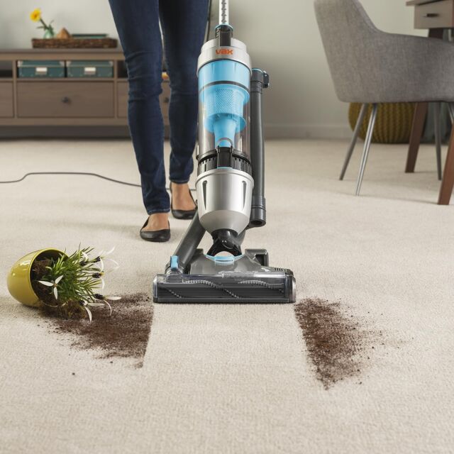 Vax U85-AS-PE Bagless Upright Vacuum Grey / Blue