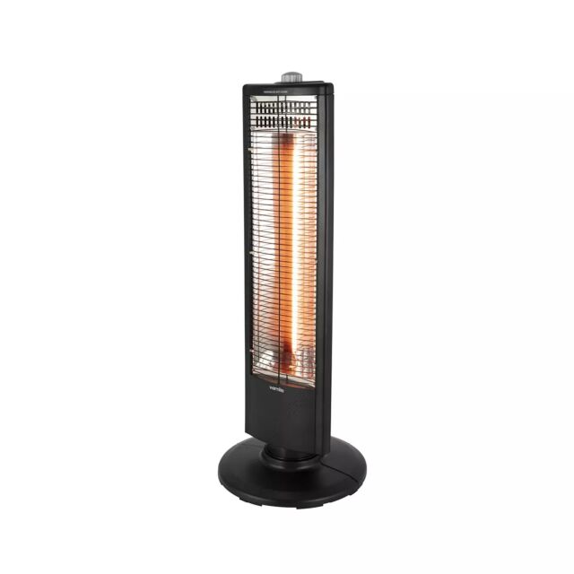 Warmlite WL42013 1Kw Carbon Heater With Oscillation Black