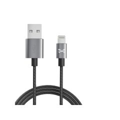 Ghostek GHOCBL020 Lightning To USB Braided Cable, 2M Graphite