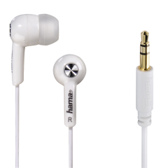Hama 00184004 Earphones With 3.5Mm Jack Plug, In-Ear, Stereo White