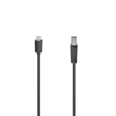 Hama 00200642 USB-C / USB-B 1.5M Cable (Usb 2.0) Black
