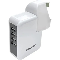 Infapower PO60 4 Port USB Charger White