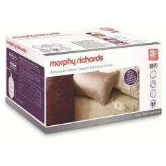 Morphy Richards 620012 Double Dual, 4 Heat Settings, Fitted Fleece, Washable 190 X 137 (Cm) White