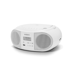 Roberts Radio ZOOMBOX4W Dab+ / FM RDS / CD Player / USB / Bluetooth White